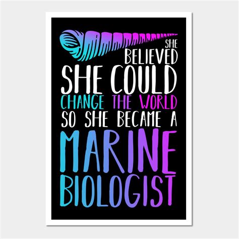 Marine Biologist Marine Biology Wall And Art Print Marine Biology In
