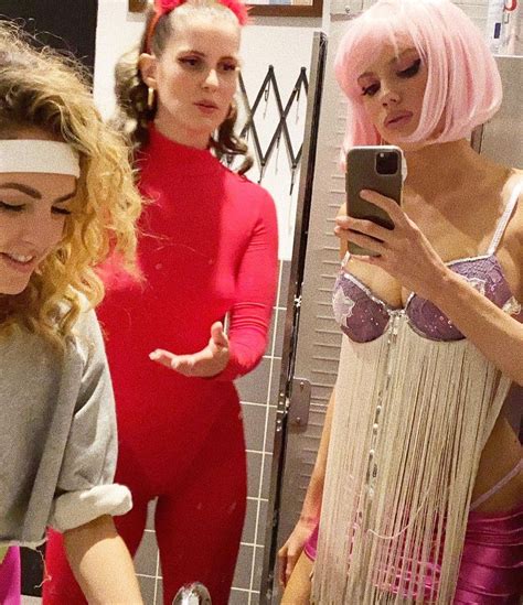 Charlotte Mckinney Sexy In Stripper Costume Fot Halloween 2020 16