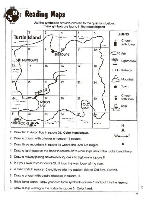 5th Grade Map Skills Worksheets Pdf