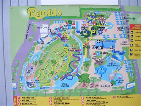 Map Of Rapids Water Park Brian Odonovan Flickr