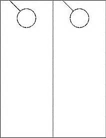 door hanger ol    blank label template door