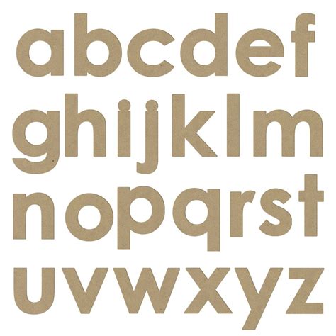 Wooden Alphabet Lowercase Pack Of 26 Wooden Shapes Cleverpatch