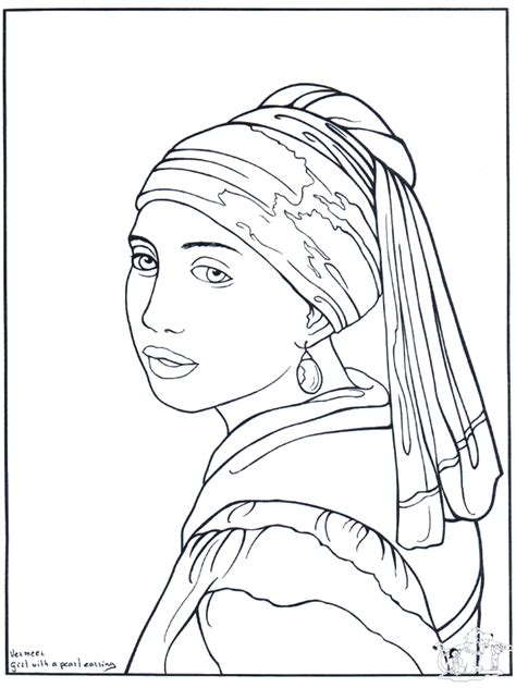 Make your world more colorful with printable coloring pages from crayola. Painter Vermeer - Art coloring pages