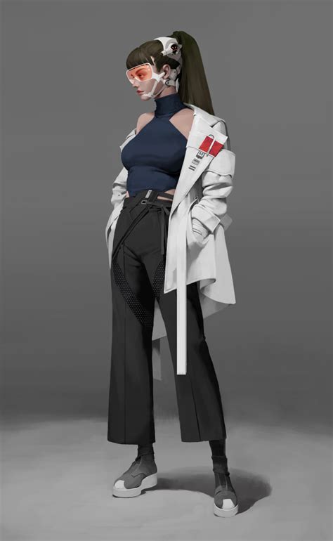 artstation doctor siwoo kim cyberpunk character sci fi fashion cyberpunk fashion