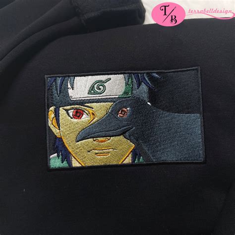 Uchiha Itachi Embroidered Sweatshirt Naruto Anime Terrabell Designs
