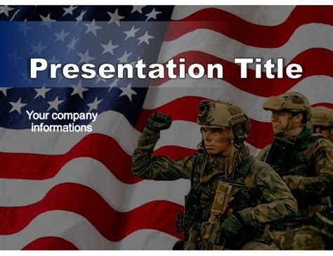 Army Powerpoint Template Submachine Gun Military Powerpoint Templates