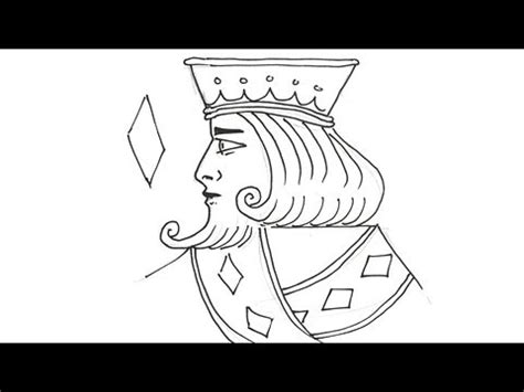 Cartoon king easy to draw. How to draw the King of Diamonds Real Easy - YouTube