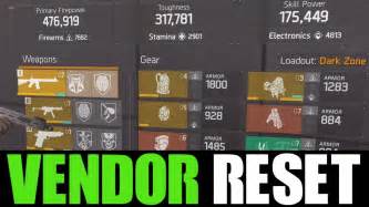 The Division Okay Vendor Reset God Roll Weapons Gear Gear Mods You Need To Buy Youtube