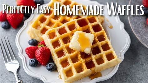 How To Make Perfect Homemade Waffles Youtube
