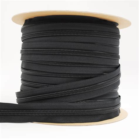 Ykk 10 Ziplon Chain Zipper Black 34″ Wide Tape Manart Hirsch