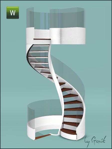 Gosiks Fusion Spiral Stairs And Railings Sims 4 Bedroom Sims 4 Cc