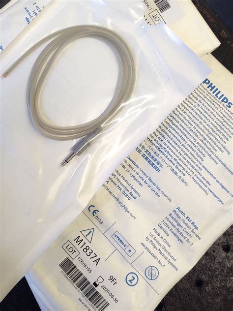 New Philips M1837a Esophageal Rectal Temperature Probe 9fr F1 Expired Lot Of 6