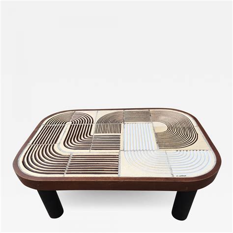 Roger Capron - Ceramic Coffee Table by Roger Capron, Vallauris, France