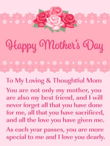 Julia ward howe and anne jarvis. This eloquent Mother's Day card contains a thoughtful and ...
