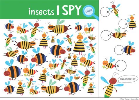 Find The Bees Visual Discrimination Activity Growing Play