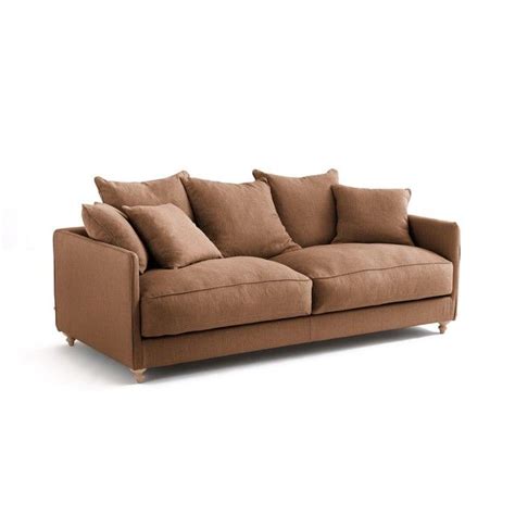 Canapé convertible homcom canapé 2 places coquillage canapé design dim. Canapé convertible, Lazare Lin stonewashed en 2020 ...