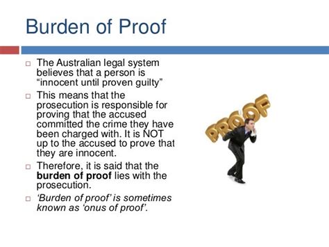 3.6 burden & standard of proof