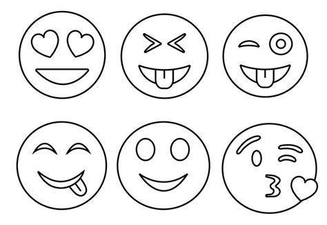 Dibujos Para Colorear Caritas De Emociones Desenho De Emoji Emoji The