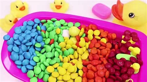 Learn Colors Mandms Chocolate Triple Baby Doll Bath Time And Ice Cream