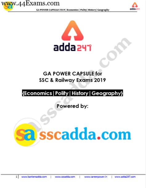 We are on a mission to provide quality education to last mile pan india. Adda247 सामान्य जागरूकता कैप्सूल 2019 : एसएससी तथा रेलवे ...