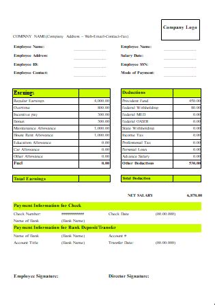 A payslip, also known as a salary slip or pay stub, is a document given to an employee by their employer. Pay Slip Format Dubai : Monthly Salary Slip Format Free ...