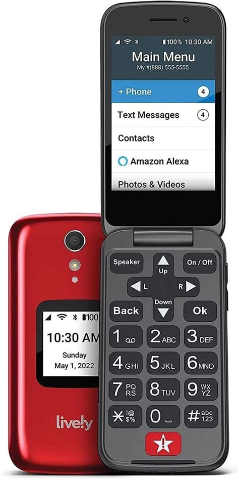 Lively Jitterbug Flip2 Cell Phone For Seniors Red Nellis Auction