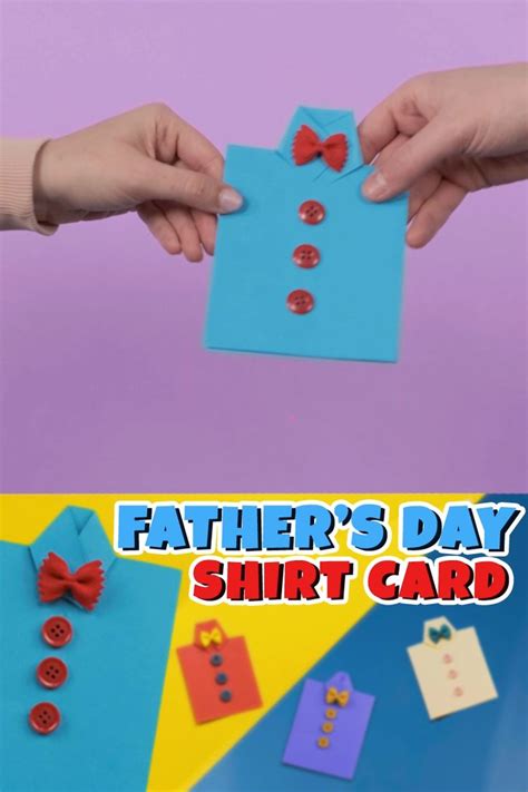 Father S Day Shirt Card [video] [video] Father S Day Diy Fathersday Crafts Diy Father S Day