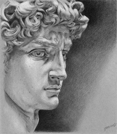 Michelangelo David Drawing At Explore Collection