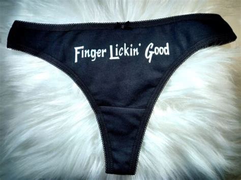Kfc Finger Lickin Good Thong Knickers Lingerie Panties Slut Sutty