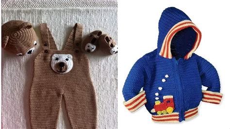 Nº Ropa Para Varones Bebes Y NiÑos Tejidos A Crochet