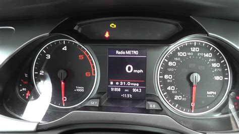 Audi requires the use of a scan tool to reset the maintenance light. Audi Q5 Engine Light