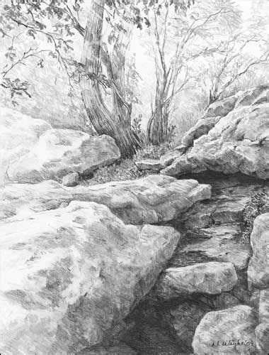 Landscapes Graphite Pencil Drawings By Diane Wright Pencil Drawings