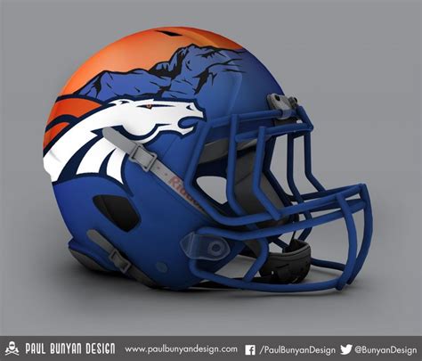 Nfl Concept Helmets Album On Imgur Broncos Helmet Football Helmets