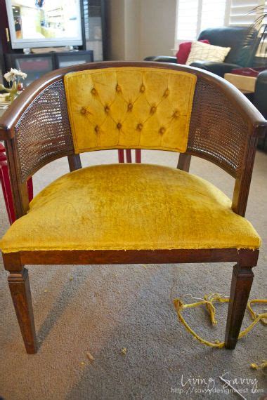 Detailed re-upholstered cane barrel chairs turtorial...maybe I can do