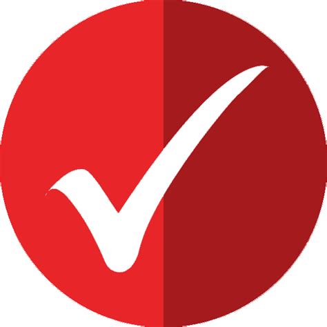 Red Check Icon At Collection Of Red Check Icon Free