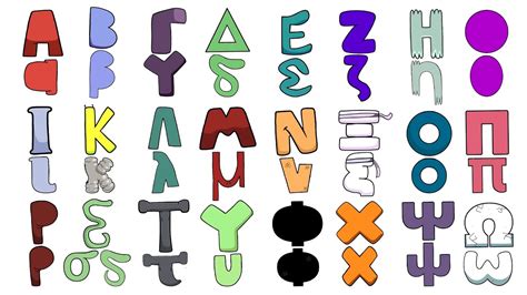 Greek Alphabet Lore But Faceless Full Version A Ω Youtube