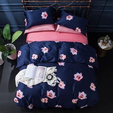 20 Pink And Navy Bedding