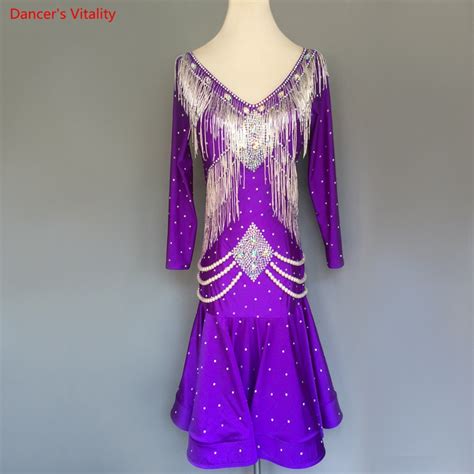 Custom Made Adult Child Latin Dance Dress 2019 New Women Girls Latin