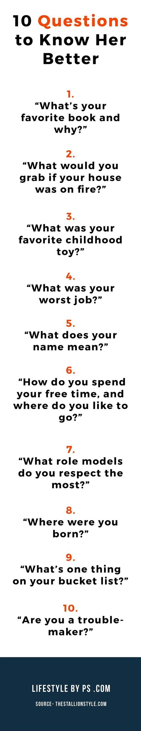 Make your move before you psyche yourself out. Psychology : Psychology : 10 Questions To Ask A Girl To ...