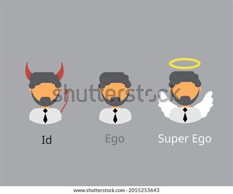 Id Ego Superego Ego Psychology Model Stock Vector Royalty Free 2055253643 Shutterstock