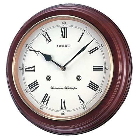 Seiko 12 In Dual Quarter Hour Chime Wall Clock In The Clocks Department