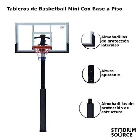Tablero De Basketball Con Base A Piso Stadium Source