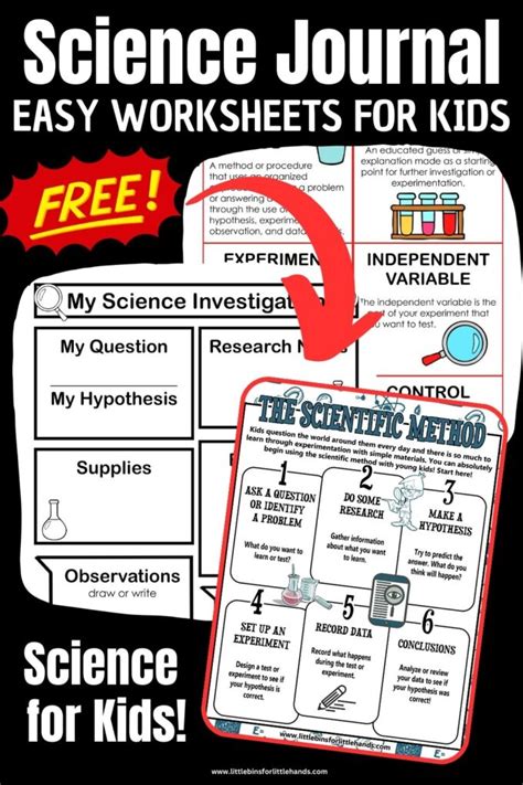 Free Printable Science Experiment Worksheets Little Bins For Little Hands