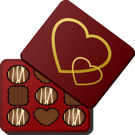 Square Box Of Chocolates Vector Illustration Free Svg