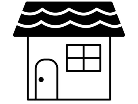 The site owner hides the web page description. 家の白黒イラスト04 | かわいい無料の白黒イラスト モノぽっと