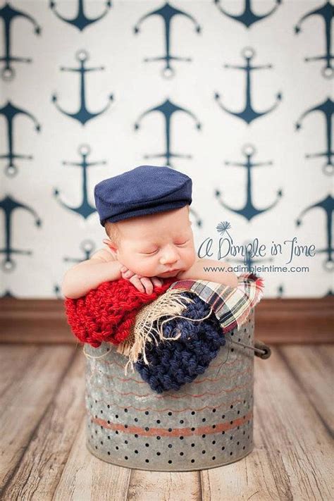 Newsboy Baby Flat Cap Newborn Infant Photo Prop Vintage Style News