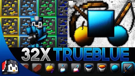 Trueblue 32x Texture Pack 119 Mcpebedrock Pvp Pack 9minecraftnet