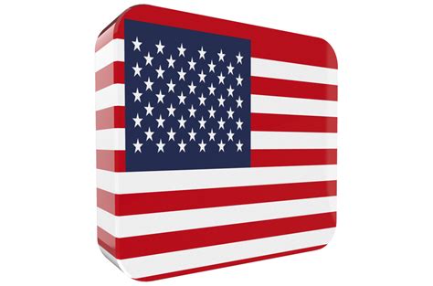 Free United States Flag 3d Icon On Transparent Background 17392593 Png