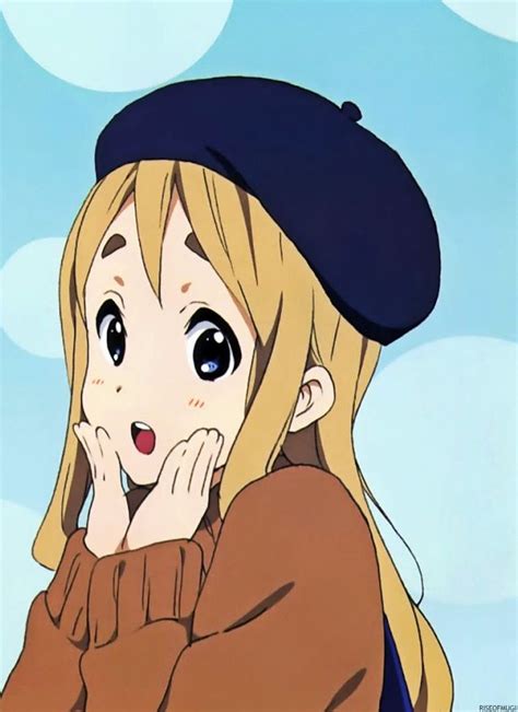 mugi in beret manga anime anime cute anime character