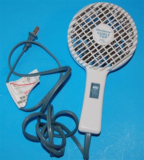 Windmere Curly Top Vintage Diffuser Hair Dryer CT-1 467 ...